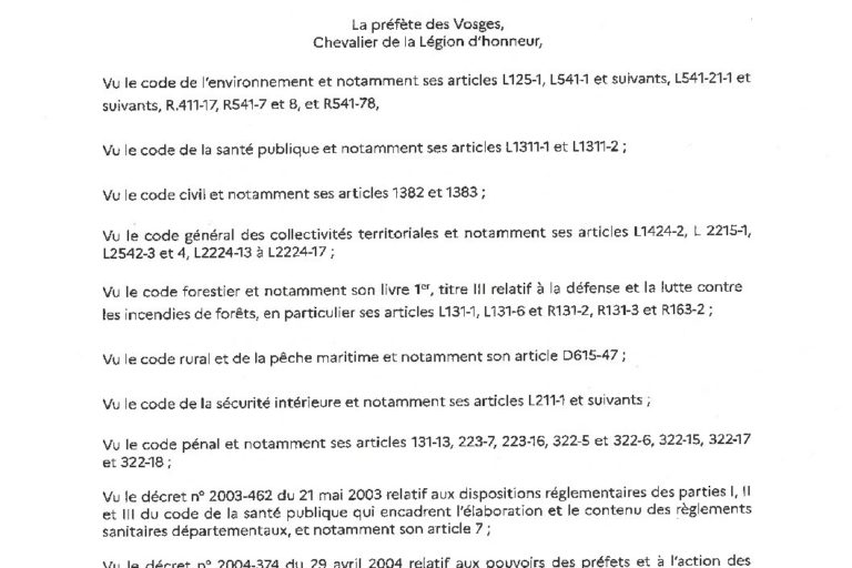 AP relatif à l’emploi du feu en vue de la prévention du risque incendie de forêt _88