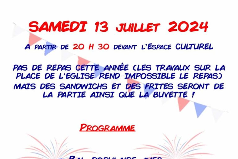 Affiche feux d’artifice 2024