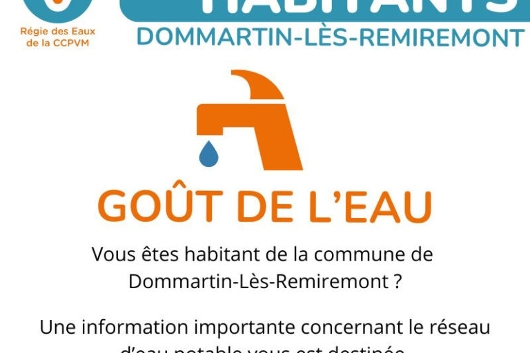Dommartin-Lès-Remiremont – INFORMATION SUR LE GOÛT DE L’EAU💧💦-1754474865 (002)